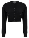 Dolce & Gabbana Viscose Cardigan — Black