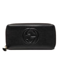 Grained Calfskin Soho Zip Around Wallet