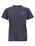 Fendi Logo-Embroidered Cotton T-Shirt — Navy
