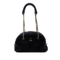 Coco Neigh Large Quilted Shearling Bowling Bag