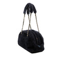Coco Neigh Large Quilted Shearling Bowling Bag
