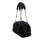 Coco Neigh Large Quilted Shearling Bowling Bag