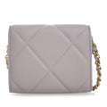 Quilted Lambskin 19 Flap Coin Purse With Chain