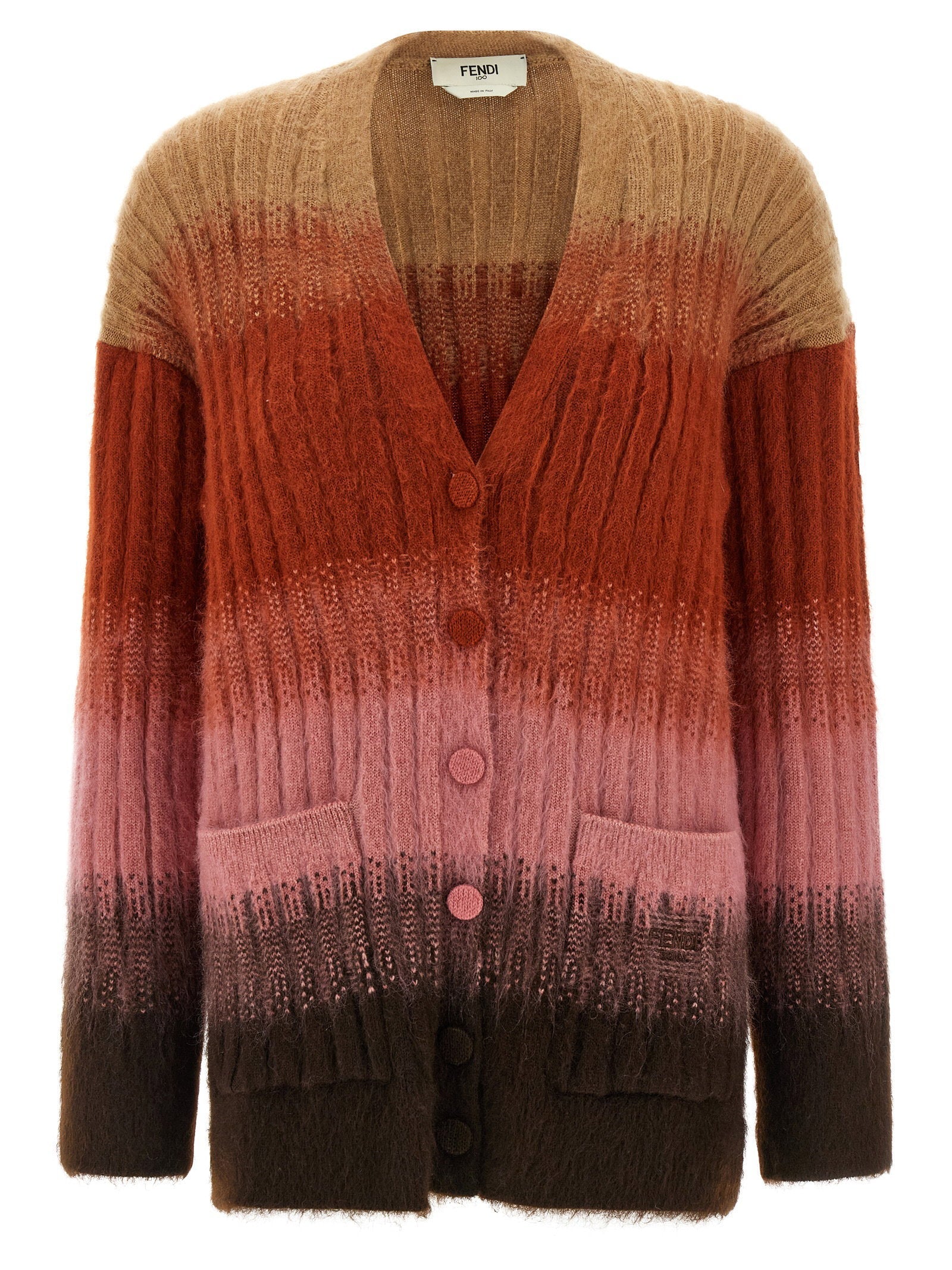Fendi Vanisé Cardigan — Multicolor
