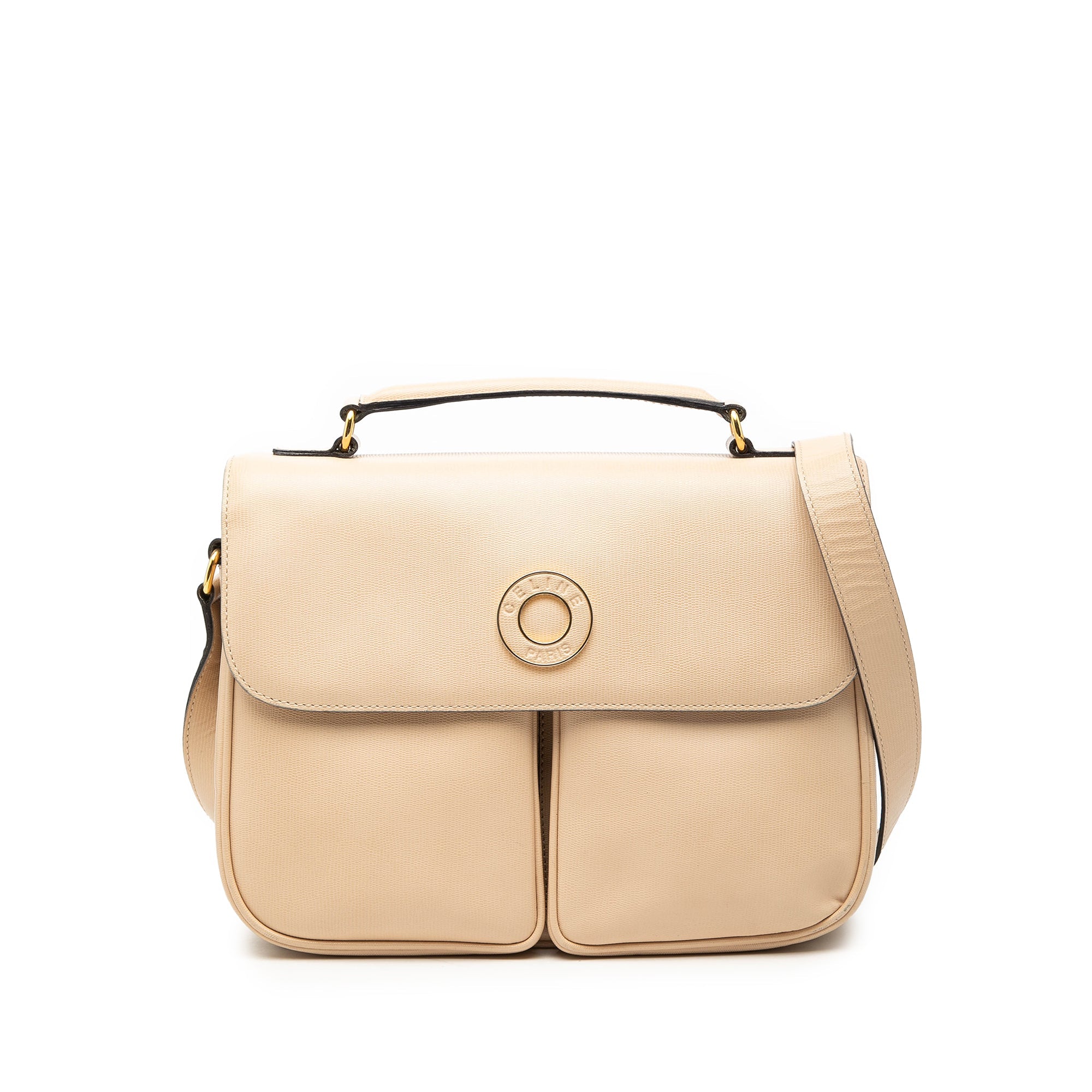 Embossed Leather Satchel