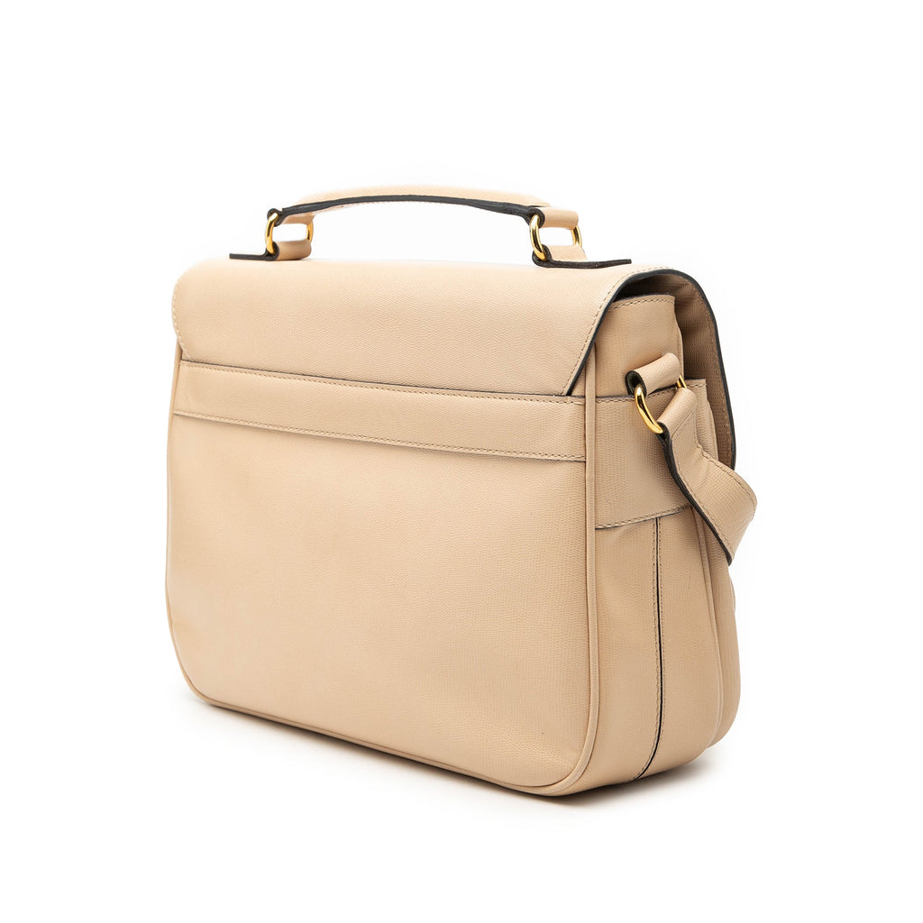 Embossed Leather Satchel