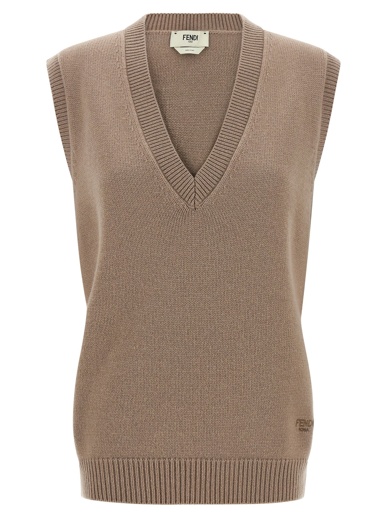 Fendi Roma Vest — Beige