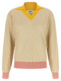 Fendi FF Jacquard Sweater — cream