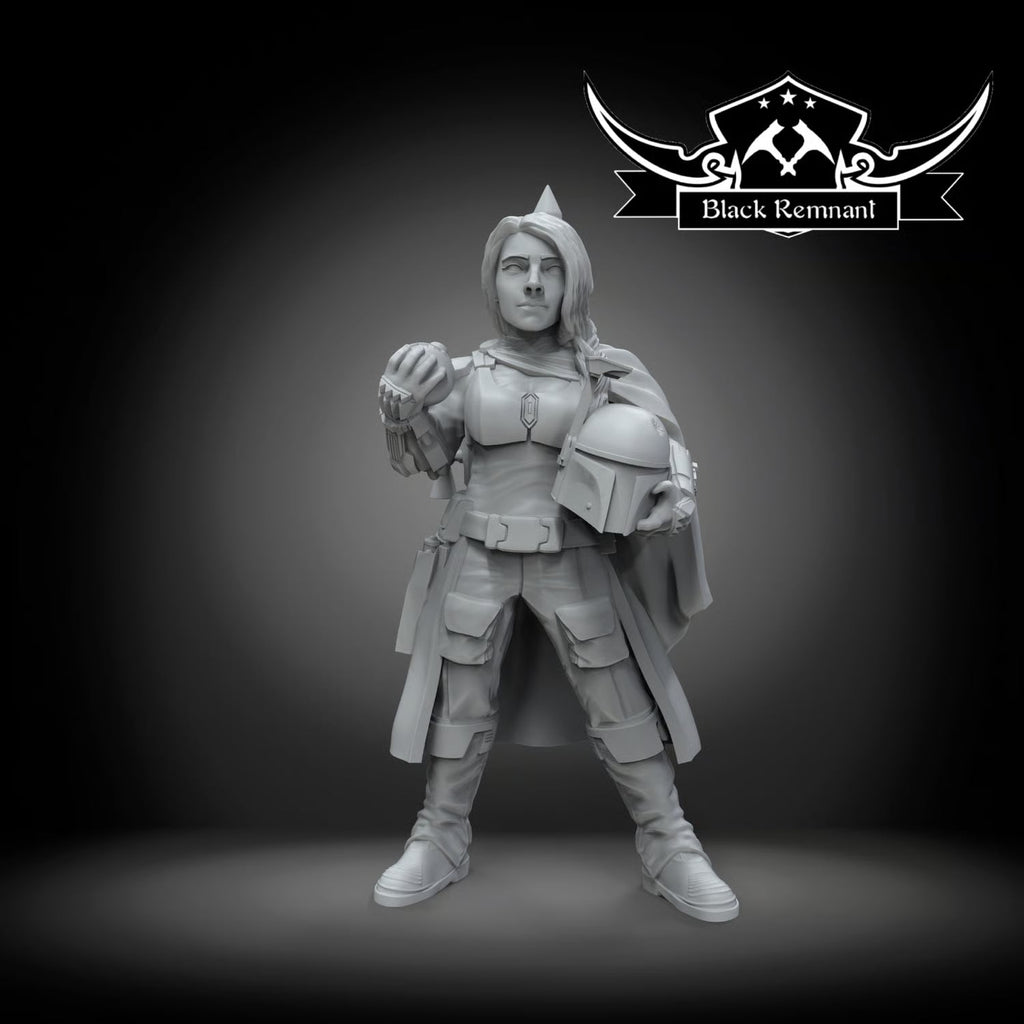 Famous bounty hunter female version, Black Remnant
