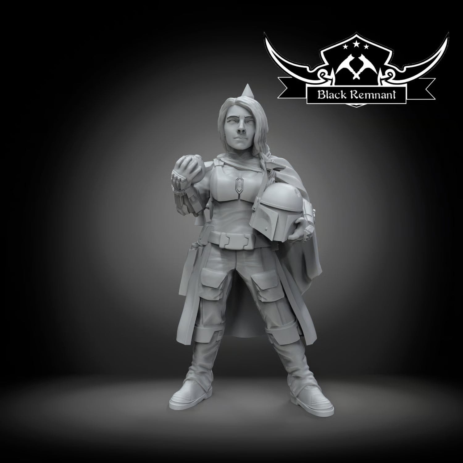 Famous bounty hunter female version, Black Remnant