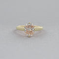 Fancy Intense Pink Cushion Cut Hidden Halo Ring