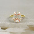Fancy Intense Pink Old Mine Cushion Cut Solitaire Ring