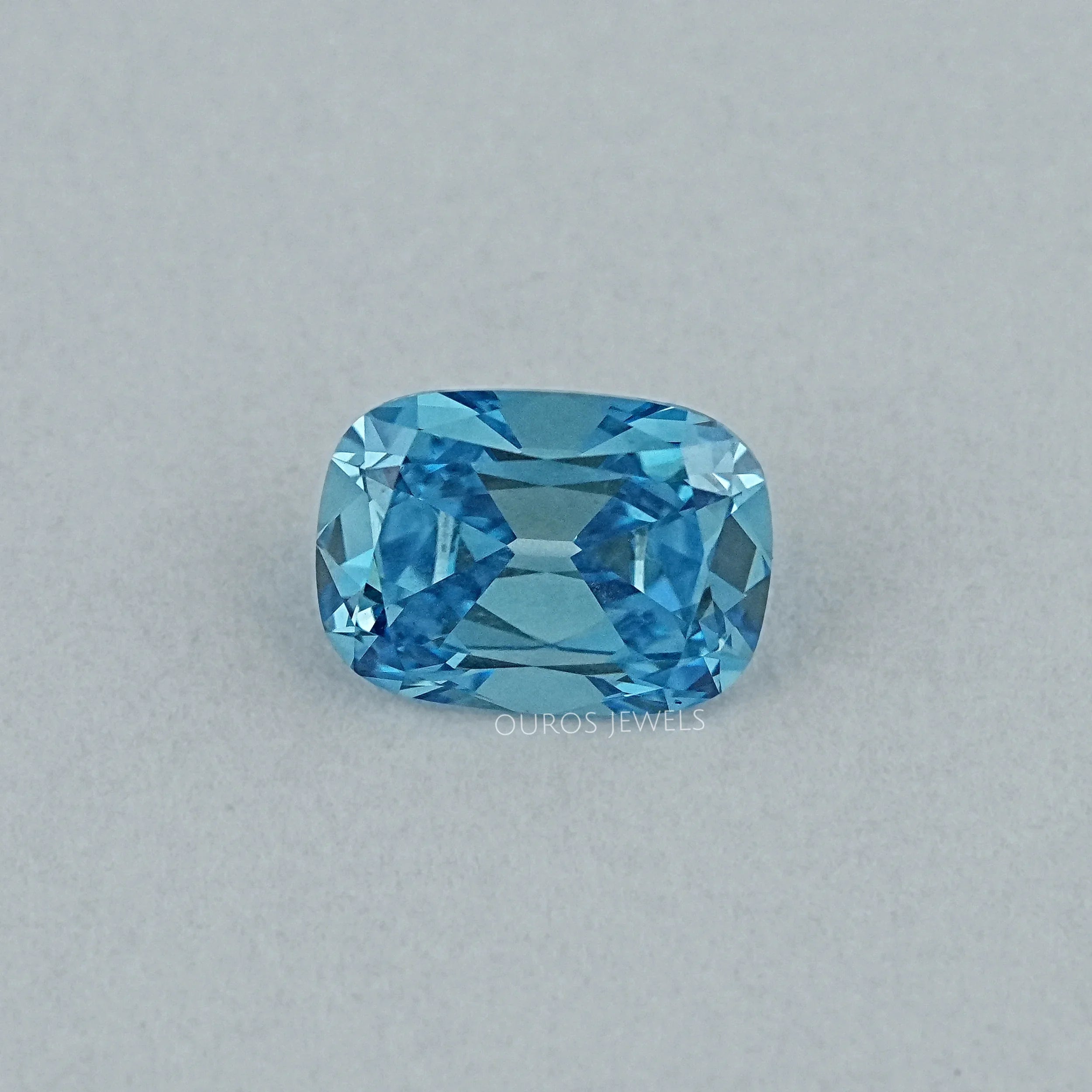 Fancy Vivid Blue Old Mine Cushion Lab Diamond