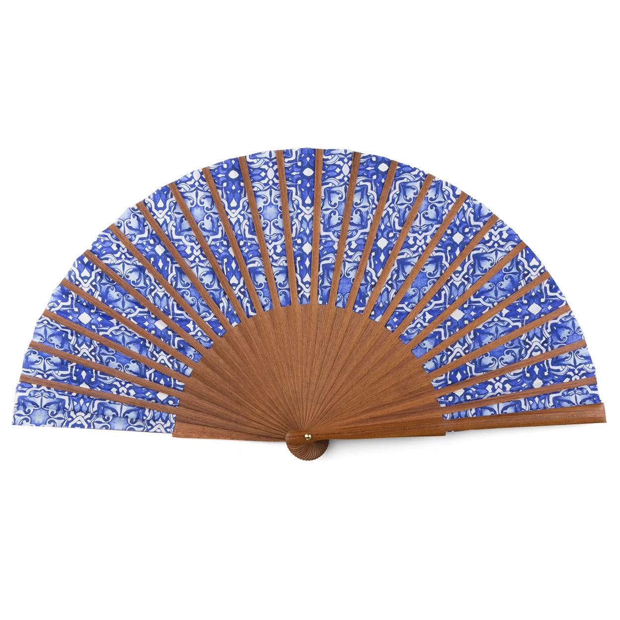 Blue folding hand fan Farah