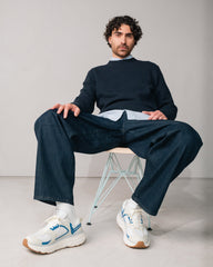 Men's Dvl 05 White-Blue Trail Sneaker