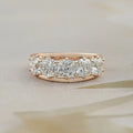 Five Stone Old Mine Cushion Diamond Ring