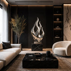 OSO Stainless Steel Eternal Love Flame Sculpture