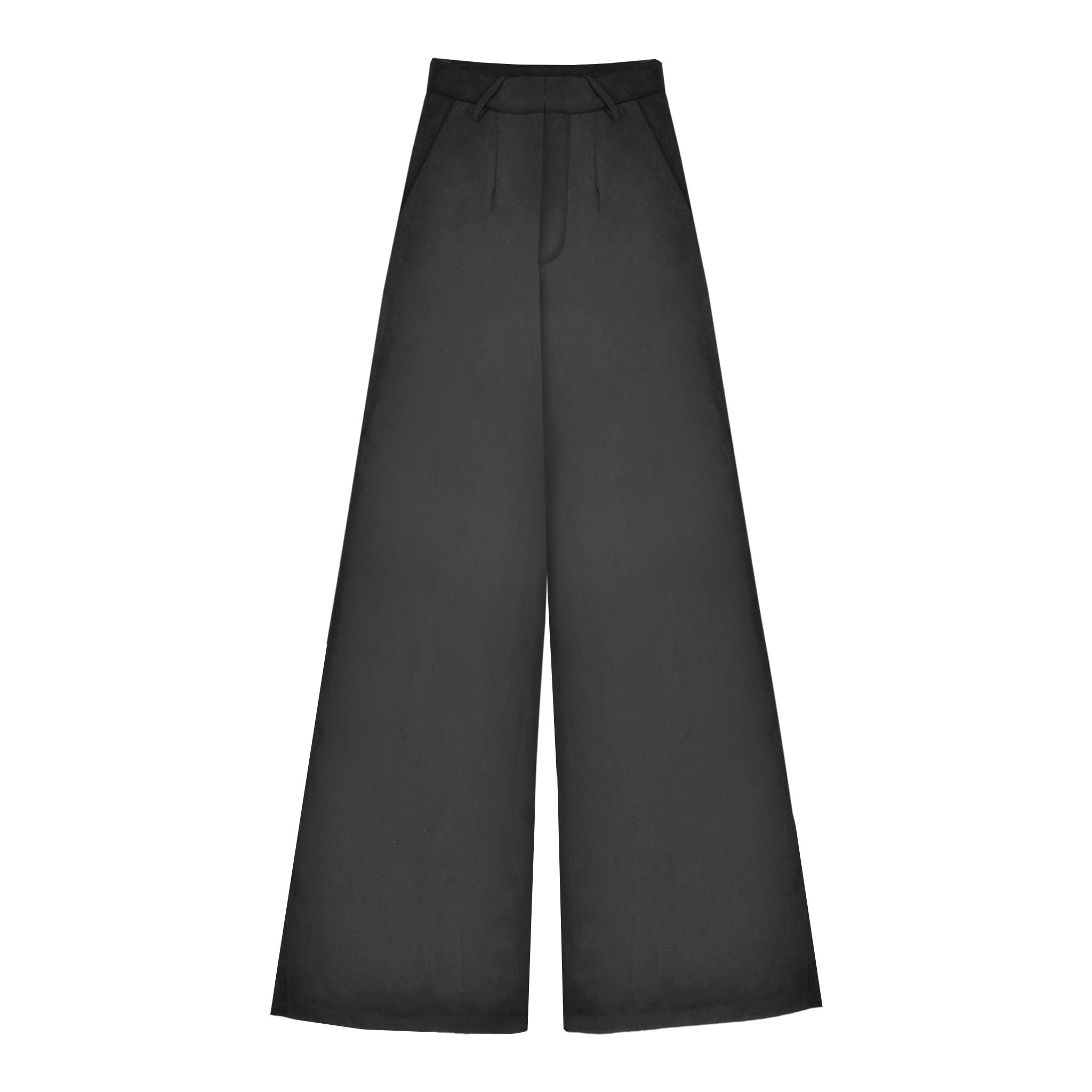 Black Flared Trousers