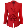 Flower Power Blazer | Red
