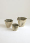 Fluted Planter, Set of 3