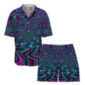 Fractal River Lounge Shirt and Shorts Combo