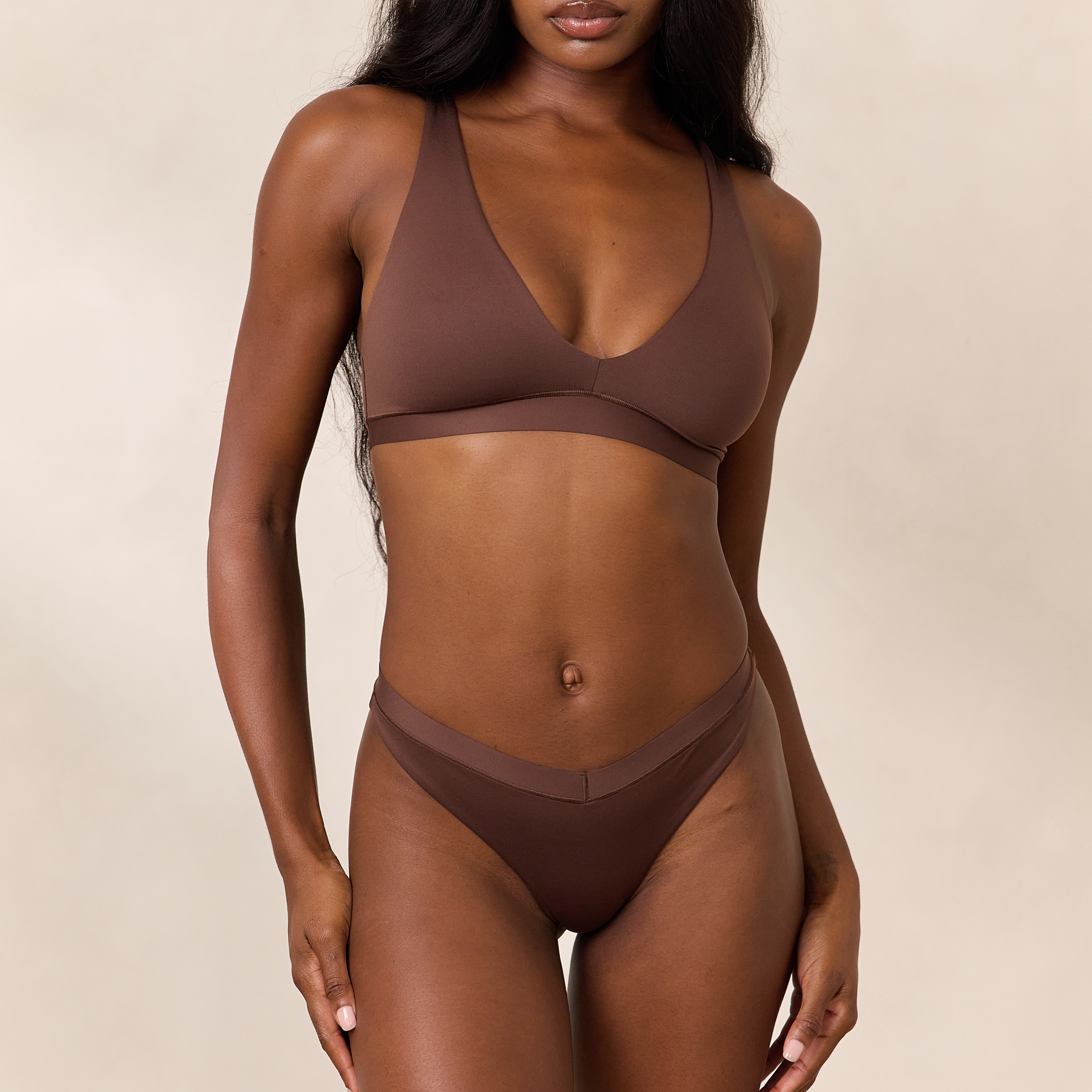 Lounge Underwear Everyday Comfort Triangle Bra - Cocoa