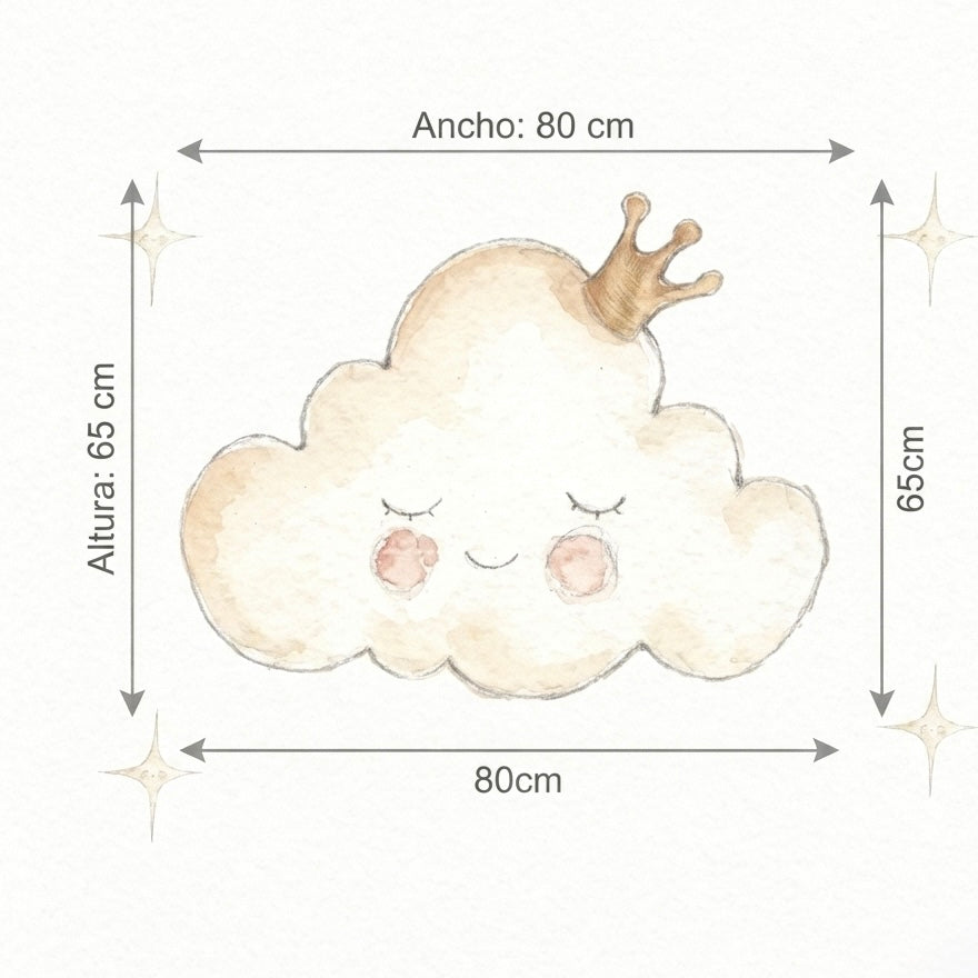 Vinilo Infantil Nube "Small" CLOUD 80x65cm