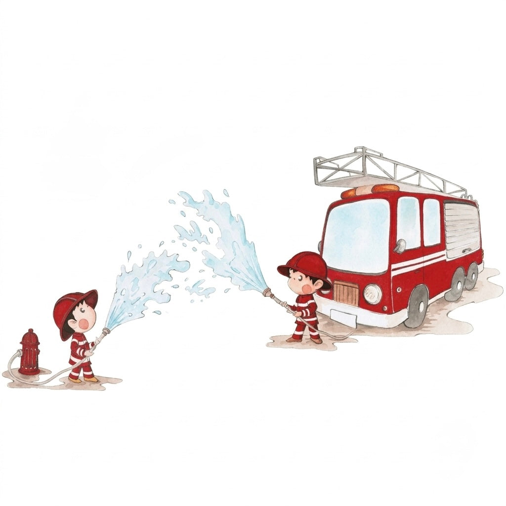 Vinilo Decorativo Infantil BOMBEROS