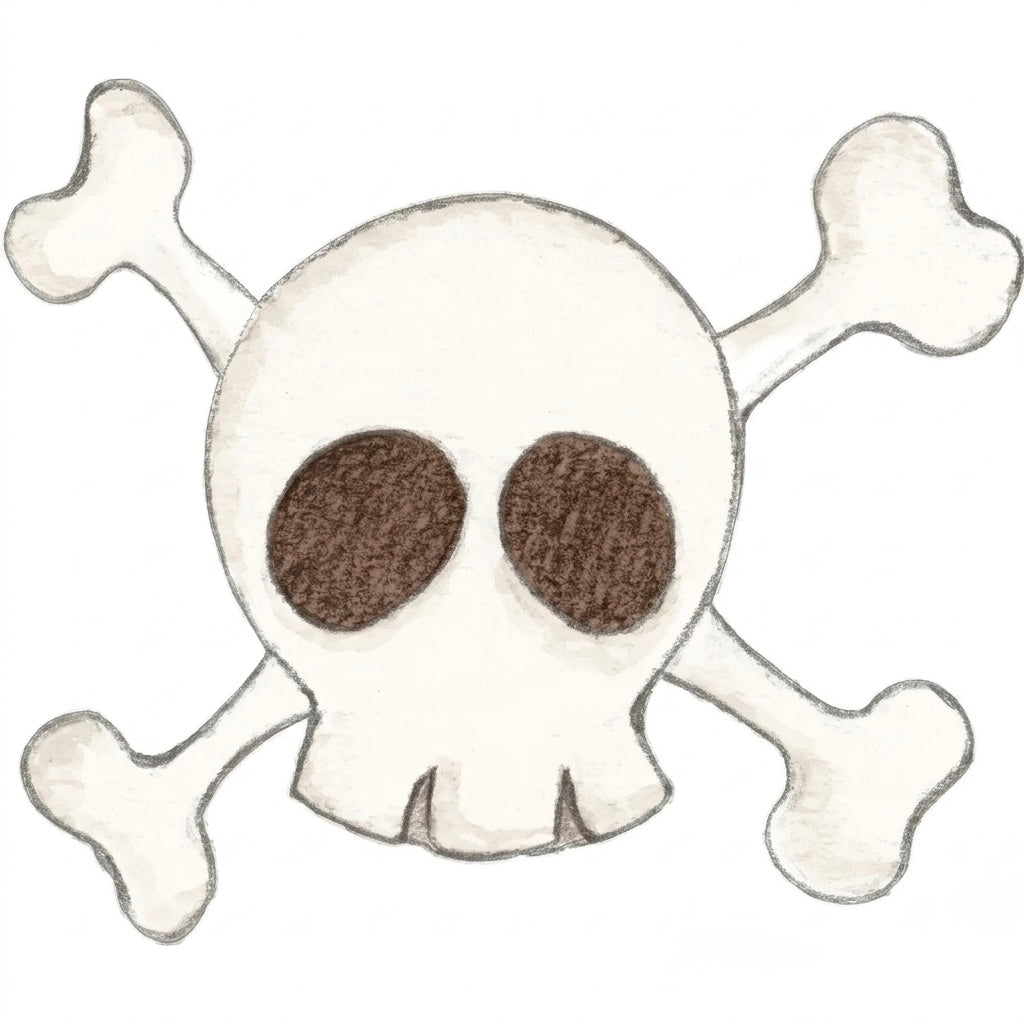 Vinilo Infantil "Small" SKULL 80x94cm