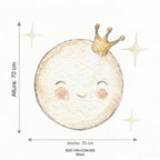 Vinilo Infantil Luna "Small" LUNA 70x70cm