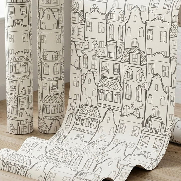 Papel Pintado CASAS SDC-LH-001 Negro