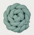 Braided Cot Bumper 210cm MOSS Muslin