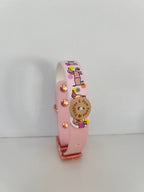 Bee Happy Dachshunds - Handmade Biothane Dog Collar - Powder Pink