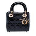 Mini Patent Cannage Lady Dior