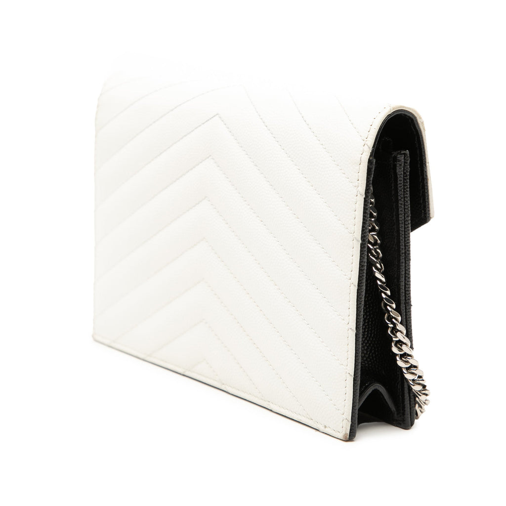 Bicolor Grain De Poudre Cassandre Envelope Chain Wallet