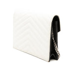 Bicolor Grain De Poudre Cassandre Envelope Chain Wallet