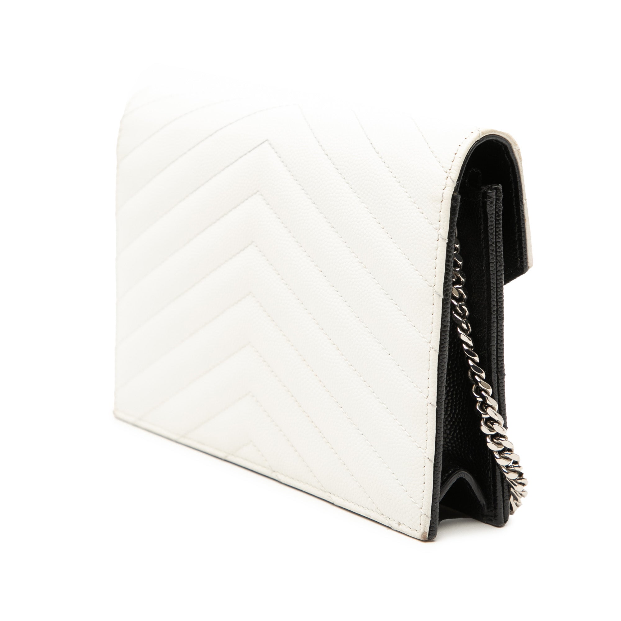 Bicolor Grain De Poudre Cassandre Envelope Chain Wallet