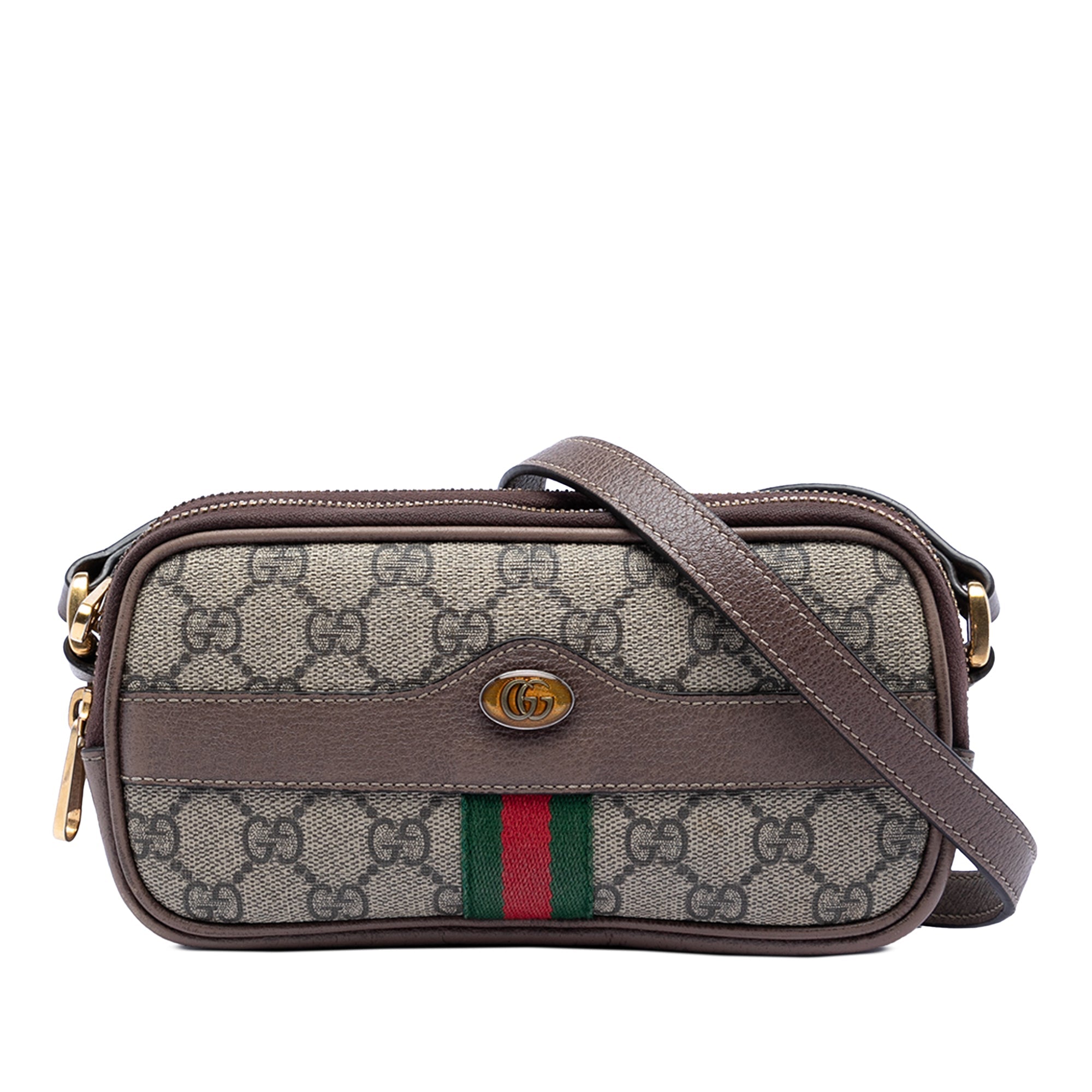 Mini GG Supreme Web Ophidia Triple Zip Crossbody