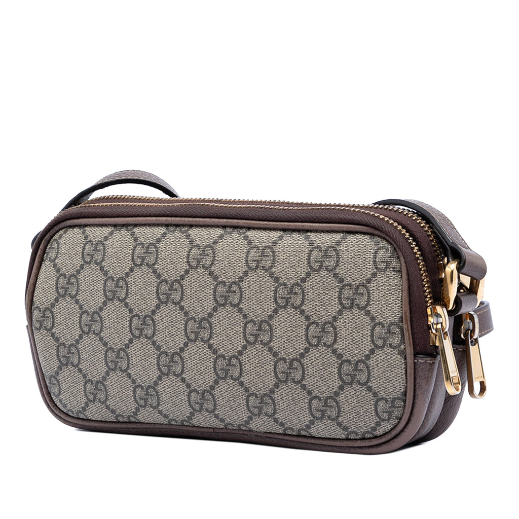 Mini GG Supreme Web Ophidia Triple Zip Crossbody