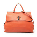 Large Calfskin Bamboo Daily Satchel