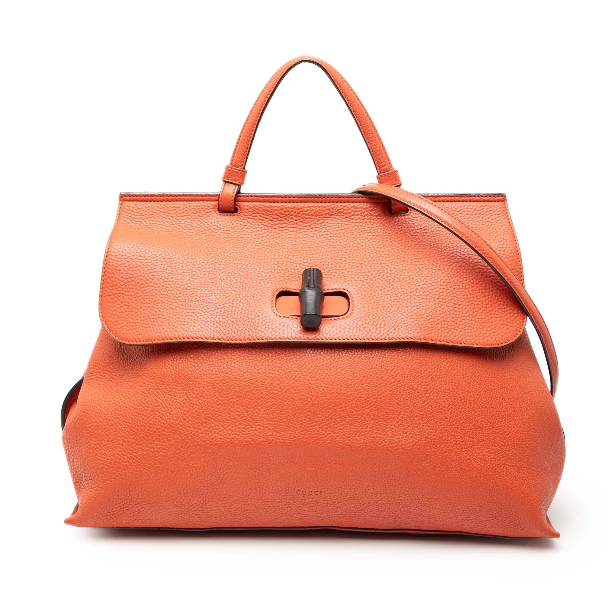 Large Calfskin Bamboo Daily Satchel
