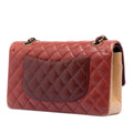 Medium Classic Tricolor Lambskin Double Flap