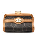 Honeycomb Coated Canvas Coin Pouch