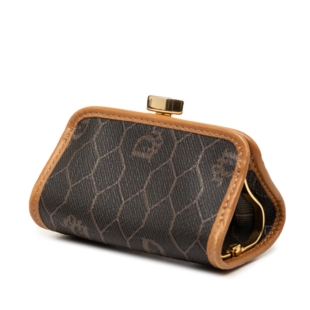 Honeycomb Coated Canvas Coin Pouch