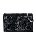 Sequin Monogram Kate Wallet on Chain