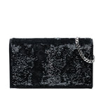 Sequin Monogram Kate Wallet on Chain