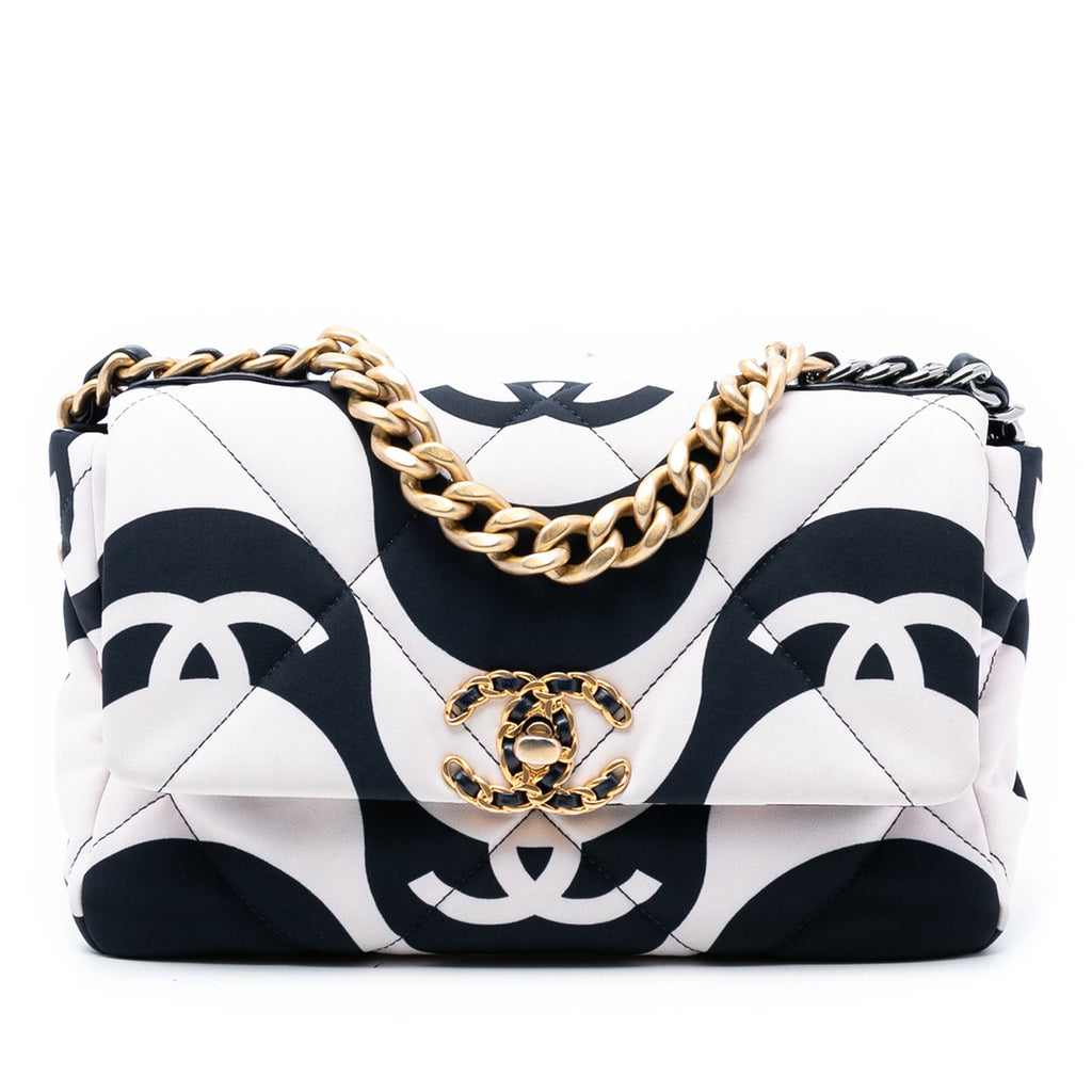 Medium Printed Silk 19 Flap