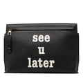 Calfskin Anagram See U Later T Pouch