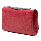 Small Embossed Leather Kate Tassel Crossbody