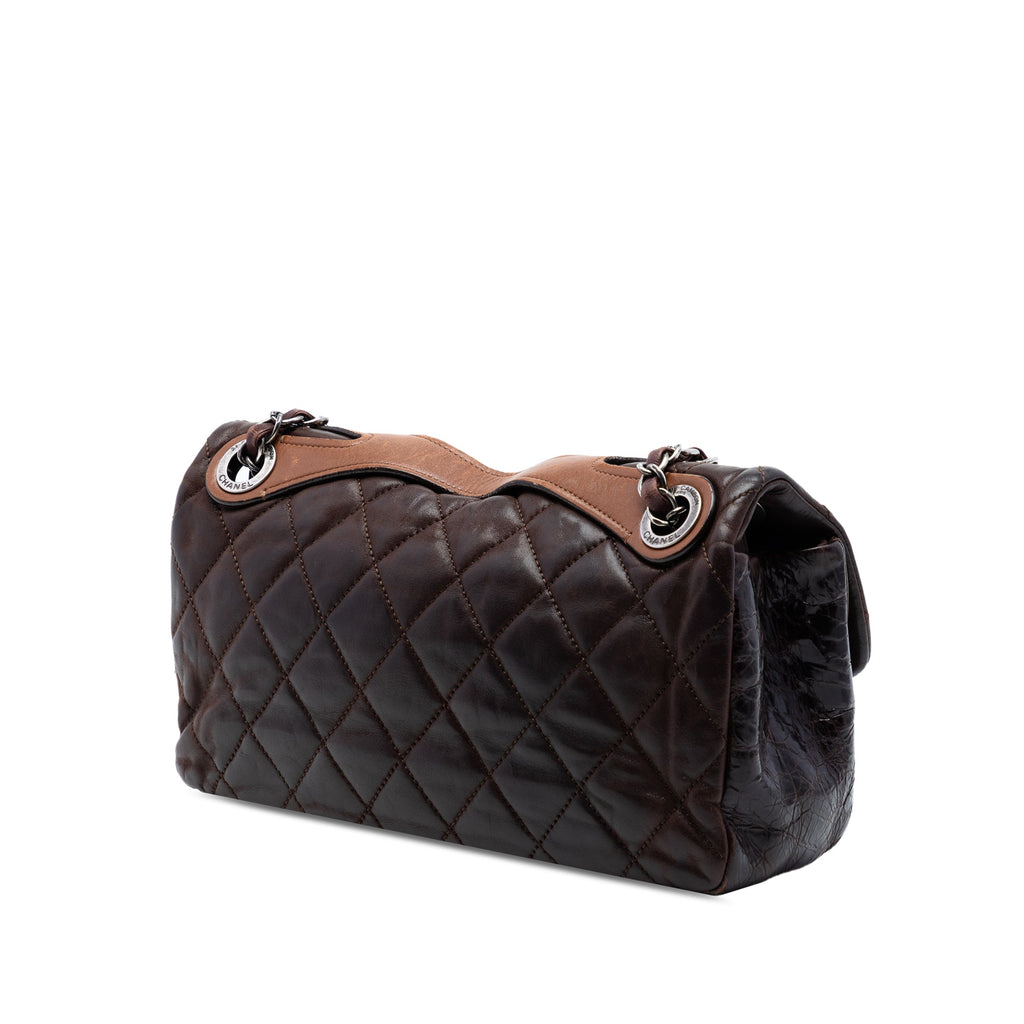 Medium Iridescent Calfskin In the Mix Flap